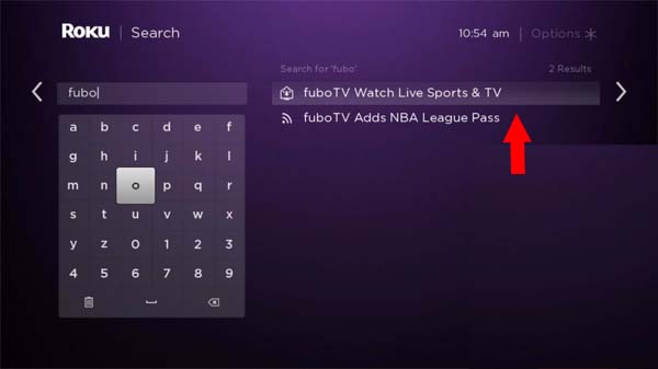 Step 1 From your Roku home screen select Search option