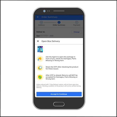 Flipkart Open Box Delivery in Hindi