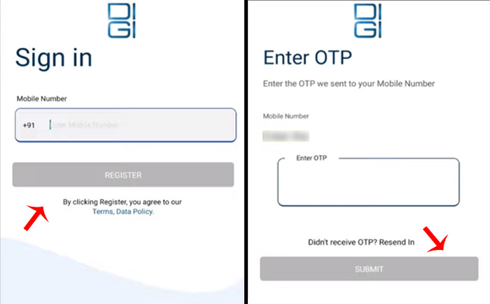 How To Register and Use Digi Yatra App Step 2