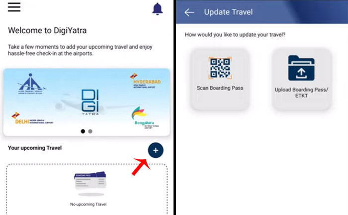 How To Upload Boarding Pass in Digi Yatra App