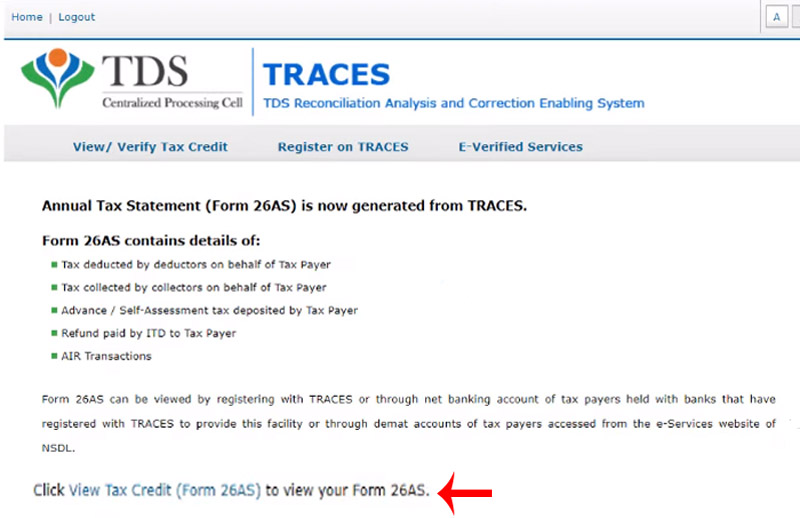 How to Check TDS Online Step 6