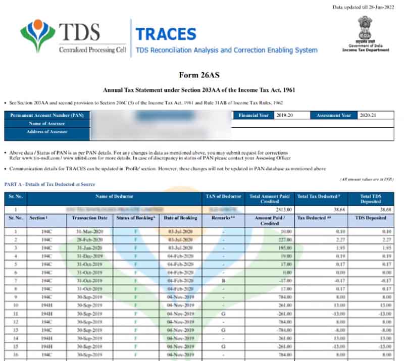 How to Check TDS Online Step 8