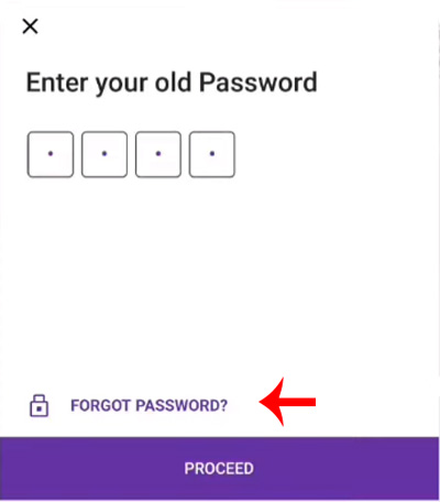 How to change PhonePe Old password Step 3