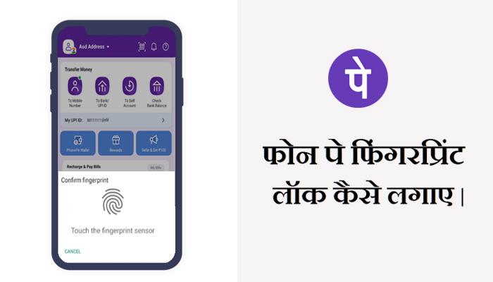 How to set Fingerprint Lock on PhonePe in Hindi