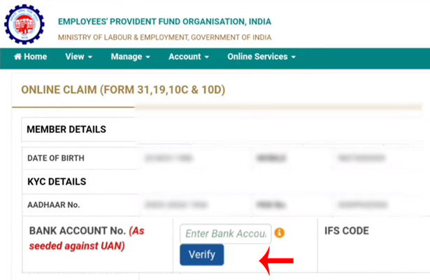 PF Online Withdrawal Process Step 5