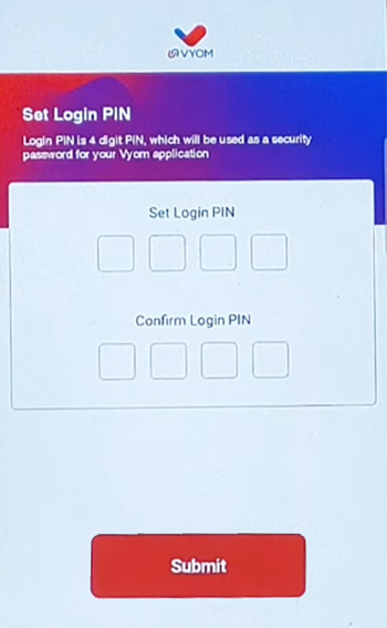 Union Vyom ka Login Pin kaise Reset kare Step 4