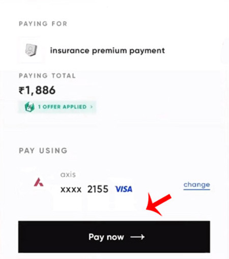 CRED App Se LIC Premium Kaise Bhare Step 10