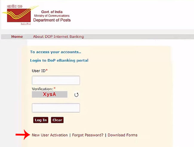 Post Office Internet Banking Online Activate Kaise kare Step 4