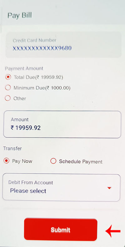 Union Bank Credit Card Bill Payment Kaise Kare Step 4