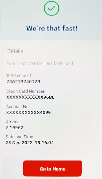 Union Bank Credit Card Bill Payment Kaise Kare Step 7