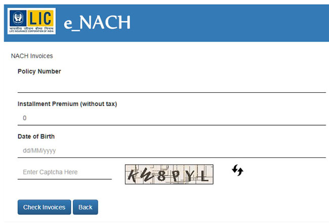 LIC eNACH Transaction Details Kaise Check Kare Step 4