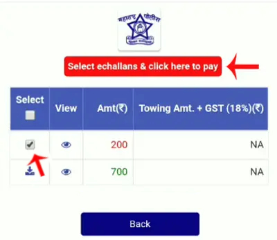 Maharashtra Traffic E-Challan Pay Kaise Kare Step 1