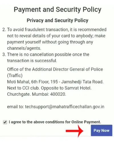 Maharashtra Traffic E-Challan Pay Kaise Kare Step 4