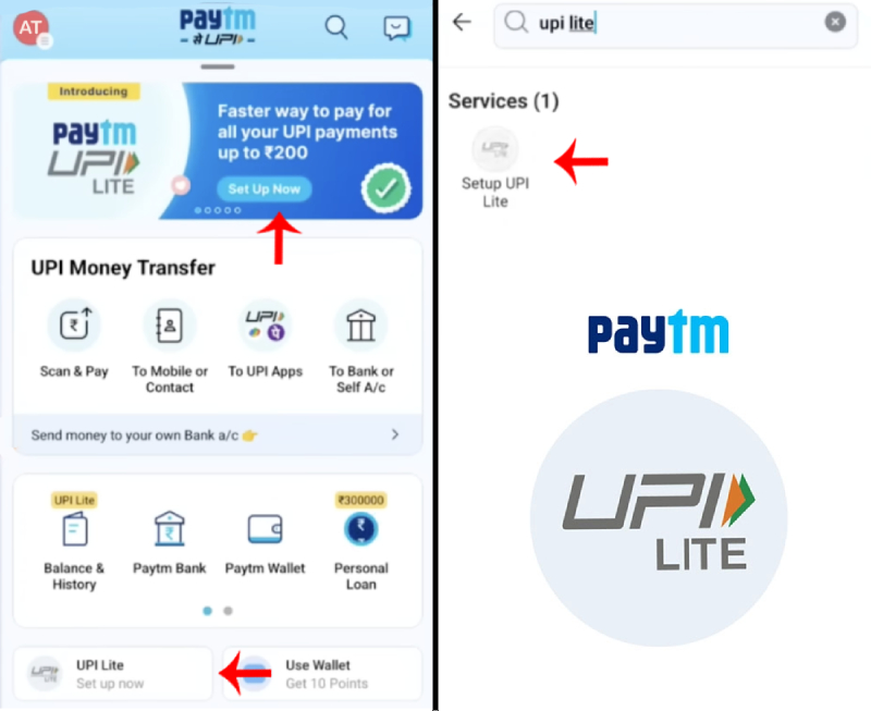 Paytm UPI LITE Wallet Activate Kaise Kare Step 2