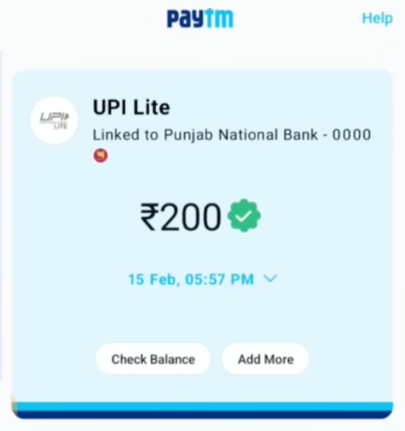 Paytm UPI LITE Wallet Activate Kaise Kare Step 5