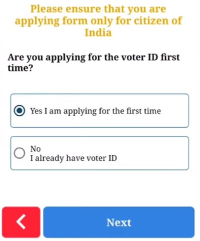 Online New Voter Card Kaise Banaye Step 8