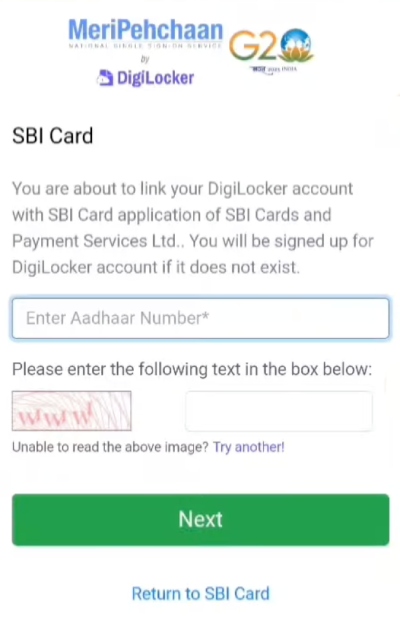 Apply SBI Credit Card Online Step 9