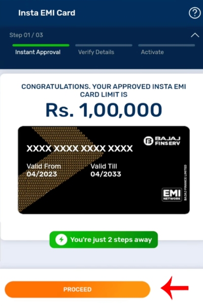 Bajaj Finance Card Kaise Banaye Step 4