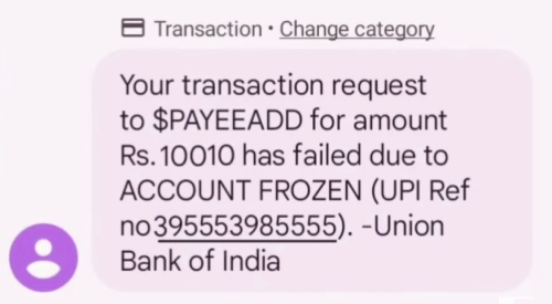 Union Bank Payment Fail