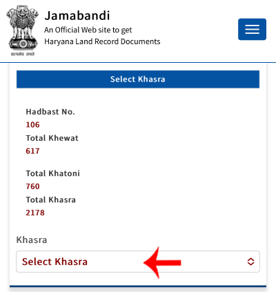 Haryana Me Jamabandi Ki Nakal Download Kaise Kare Step 5