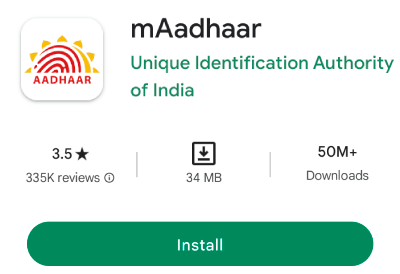 mAadhaar App Information in Hindi