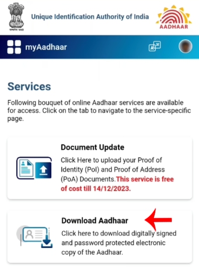 New Aadhaar Card Download Kaise Kare Step 3