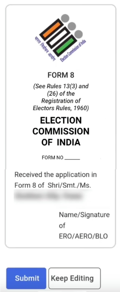 PVC Voter Id Card Online Order Kaise Kare Step 8