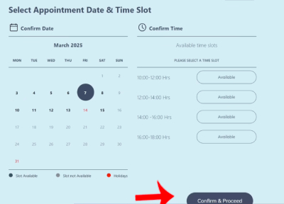 HSRP Online Apply Step 7